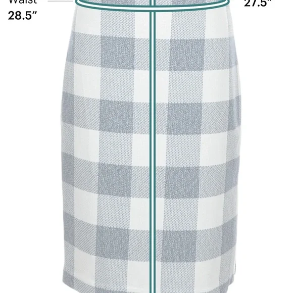 Banana Republic Navy and White Pencil Skirt - Picture 4 of 5